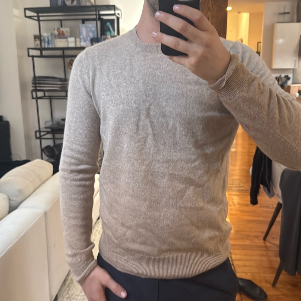 Ombre tan Cashmere sweater